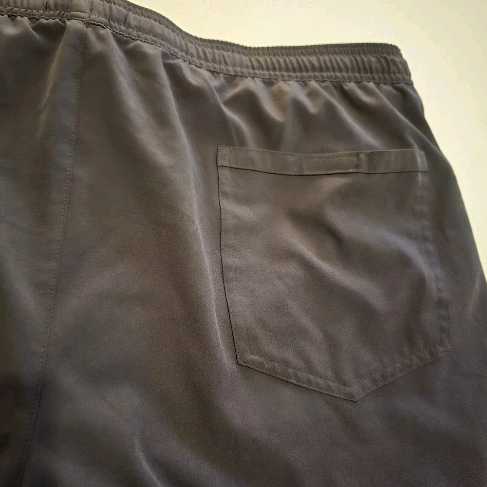 FLX Shorts Men XLG Lightweight Breathable Training Pockets Jersey Lining Dk Gray